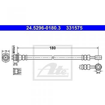 ATE 24.5296-0180.3 Bremsschlauch für SUZUKI Swift Sx4