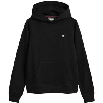 Gant Sudadera con capucha para adolescentes, color negro