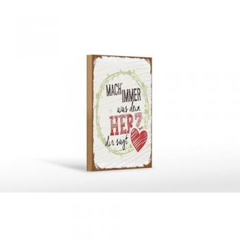 Inspirierendes Holzschild 12x18 cm