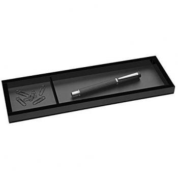 Corbeille à crayons WEDO Black Office – Noir Brillant, 2 casiers