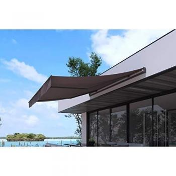 Tenda da sole 3 x 2,5 m grigio tortora