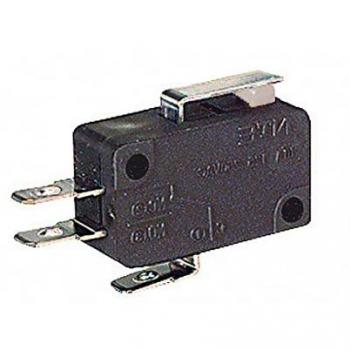Deviatore Miniatura Fine Corsa 5A-250V con Leva e Terminali Faston 4,8mm