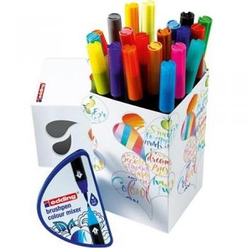 Edding 1340 Color Happy Box mit 20 Pinselstiften und 1 Farbmischer