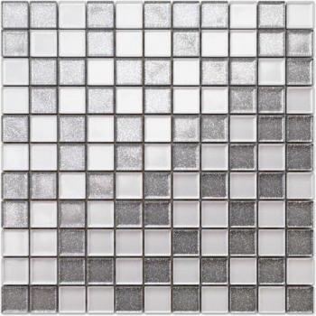 SilvaGlass Mosaico 30 cm – Silver White