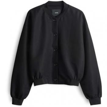 Someday Narlie Blazer aus Viskose Mix Schwarz