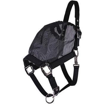 QHP 17 Anti-Fly Mask Halter, Black, Pony