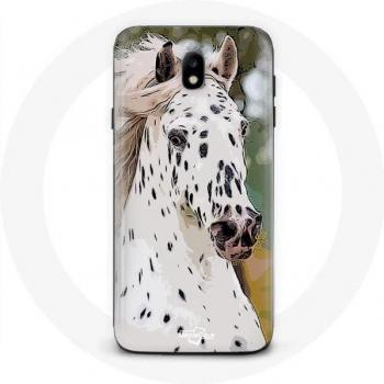 Coque Samsung Galaxy S5 Cheval blanc Appaloosa