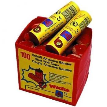 100 Paper Caps in Tube