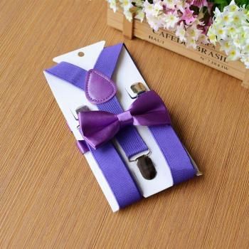 Elastic Strap Bowtie and Y-Back Suspenders for Kids