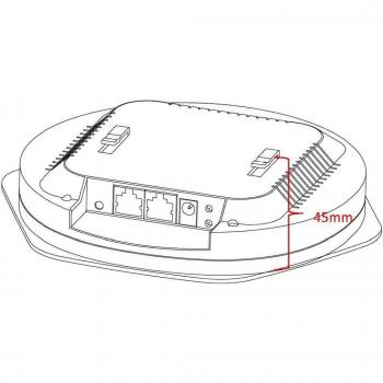 Level ONE WAP‑6111 Managed Ceiling‑Mount WLAN‑Access‑Point – 300 Mbps, 802.11b/g/n, PoE (802.3af)