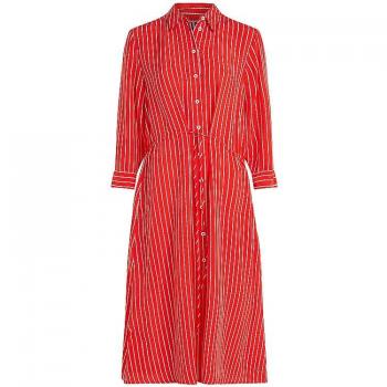 Robe Élégante Rayée, Boutonnable Tommy Hilfiger