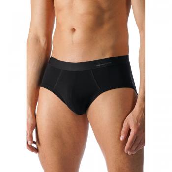 Mey Basics Serie Casual Cotton Herren Slip in klassischem Design, Schwarz, Größe XXL