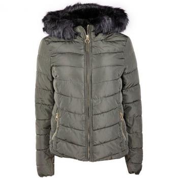 Blouson d’hiver isolant avec capuche, design féminin