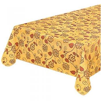 Nappe Bordée AntiTaches Jaune 120x160 cm