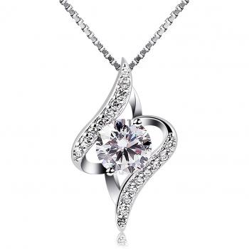 Fête des Mères B.Catcher : Collier Blanc à Zircone