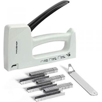 HAUSHOF Light Duty Staple Gun Kit with Staples and Remover