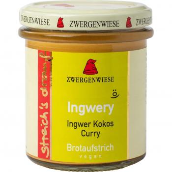 Bio Aufstrich Ingwery (Ingwer-Kokos-Curry) laktosefrei