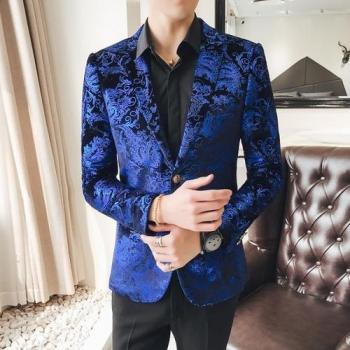 Chaqueta de Vestir de Otoño e Invierno para Hombres Talla Extra Grande