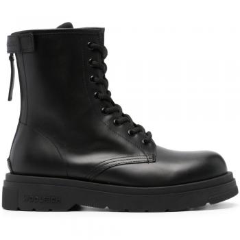 Woolrich Ladies' Black Lace-up Boots with Zip Size 8