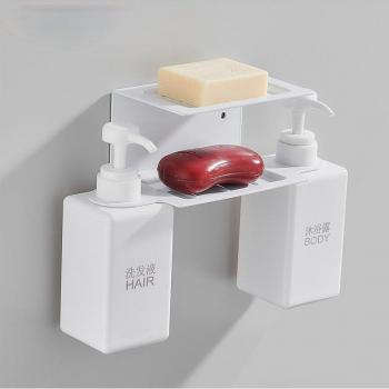 Double Liquid Soap Dispenser with Shelf