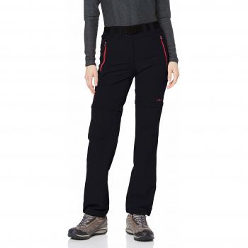 CMP Pantalon Zip-Off Femme Antracite-Corallo Taille M