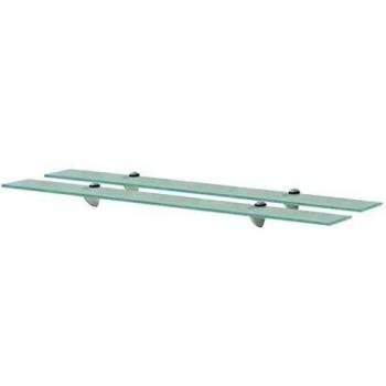 Floating Shelves 2 pcs 90x20 cm 8 mm Glass