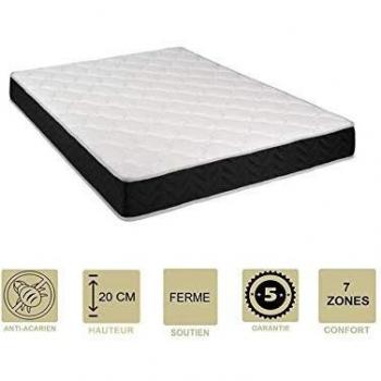 Matelas 76 Kg/m3 Latex Provence Literie + M