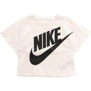 Camiseta Infantil Nike Ícono Futuro en Color Blanco