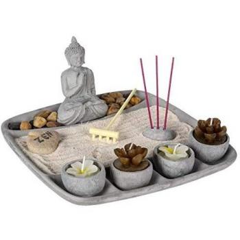 Zen Garden with Buddha Figurine