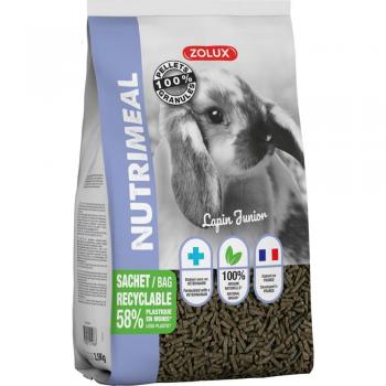 Granulés pour lapin nain junior ZOLUX – 25 kg – 100 % naturel – Riche en fibres – Équilibre alimentaire