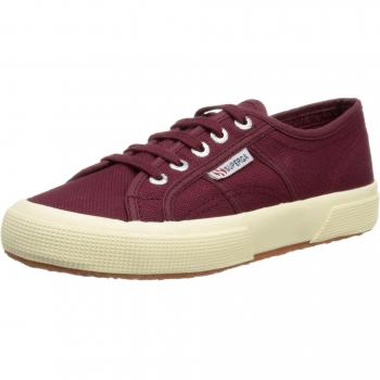 Superga Damen 2750 COTU Classic Low Top – Rot, dunkelbordeaux, EU 38