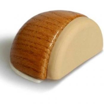 Tope de Puerta de Madera con Tornillo y Pegamento Medio Luna