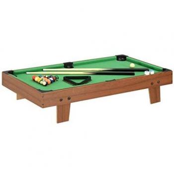 3 Foot Mini Pool Table, 92x52x19 cm, Brown and Green