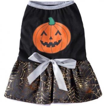 Aventura Canina: Falda de Halloween con Detalles Navideños