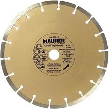 Disco Diamante Maurer para Ladrillo 230 mm