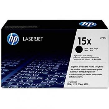 Cartucho de Tóner Original HP 15X C7115X, Negro