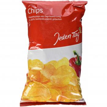 Alltagspaprika Chips mit Sonnenblumenöl – 200 g
