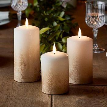 TruGlow® Bronze Ombre LED Candle Trio