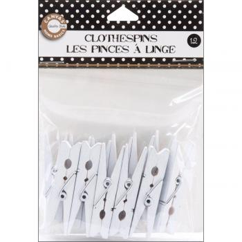Mini White Cling Pins (2”) – 12 Unit Box