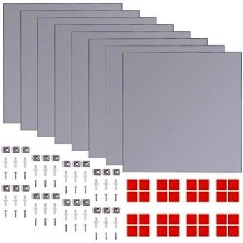 Frameless Mirror Glass Tiles 8 Pack – 20.5 cm