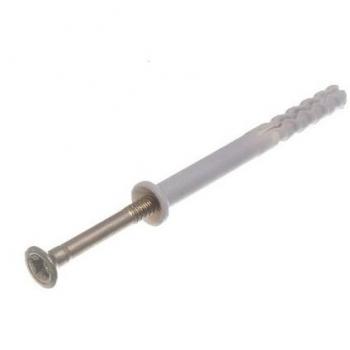 Premium Quality Hammer Fixing Set with Nylon Wall Plug, 5mm Diameter X 50mm Length (Pack of 50)