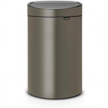 Cubo de Basura Brabantia Touch Bin 40L Platinum