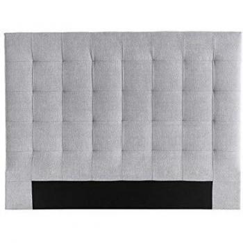 Tête de lit en tissu gris 160 cm HALCIONA