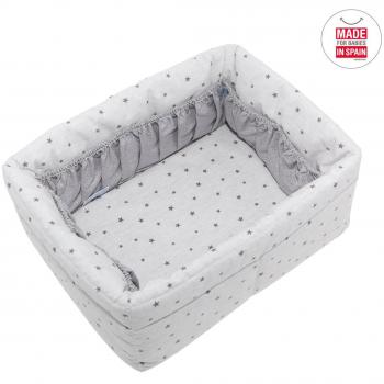 Cesto Cambrass 37328 grigio con fodera 22,5 x 29 x 14 cm