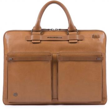 Piquadro Cube Backpack, 42 cm, Braun