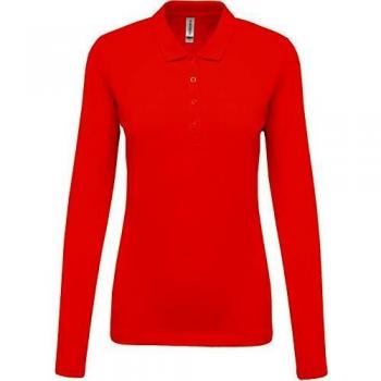 Polo Kariban Piqué donna maniche lunghe