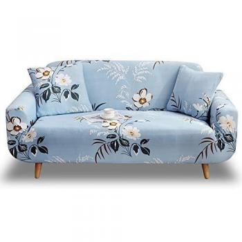 HOTNIU Elastic Polyester Spandex Loveseat Couch Cover