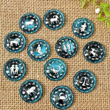 Interchangeable Glass Mosaic Cabochons Set