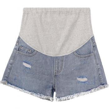 Summer Letter‑Washed Denims for Pregnant Women