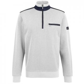 Ecru Sweatshirt mit Markenlabel für Männer
